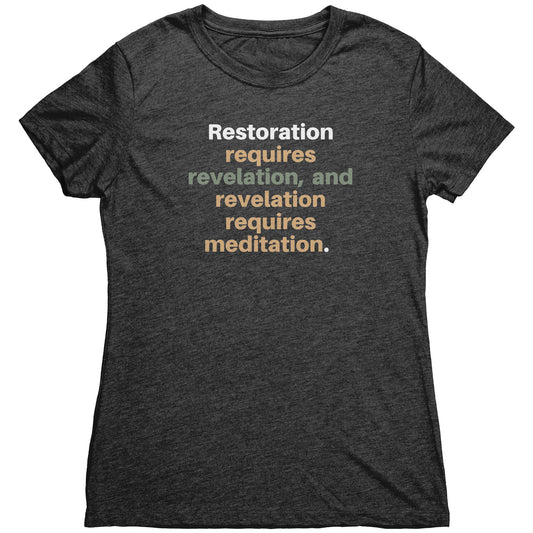 Our Restoration Revelation Meditation TEE